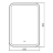 Зеркало AZARIO Мальта RGB 550*800 c подсветкой и диммером, мульти-цвет, сенсорный выключатель (LED-0
