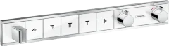Hansgrohe 15358400 RainSelect Термостат, скрытого монтажа, для 5 потребителей, белый/хром