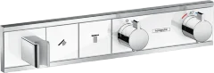 Hansgrohe 15355400 RainSelect Термостат, скрытого монтажа, для 2 потребителей, белый/хром
