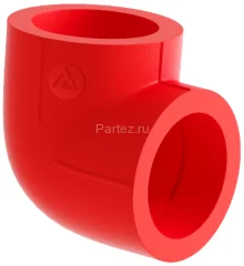 Отвод SLT BLOCKFIRE PP-R 90° 63 уголок