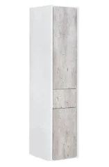 Шкаф-колонна Roca Ronda 32 R, 32*33*139 см, правый, бетон/белый глянец (Z.RU93.0.300.6)