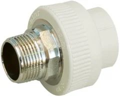 Муфта комбинированная PPR-НР D90х3&quot; Ekoplastik