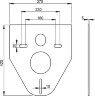 Инсталляция Alcadrain AM101/1120-4:1 RU для унитаза с белой клавишей смыва M570 (AM101/1120-4:1 RU M