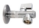 Кран шаровой угловой с фильтром и цанговым зажимом 1/2"хМ10 VALTEC