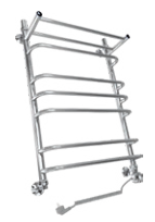 Полотенцесушитель электрический ДВИН FQ Electro лесенка с полкой 60/50, ТЭН справа, полированный (46