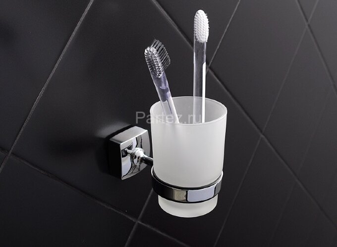 Стакан одинарный Fixsen Kvadro, хром (FX-61306)