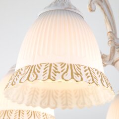 Потолочная люстра Eurosvet 60107/5 белый с золотом