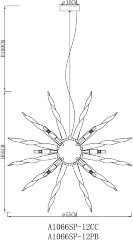 Подвесная люстра Arte Lamp A1066SP-12PB