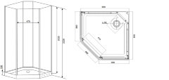 Timo Premium ILMA 709 душевая кабина (90*90*222)