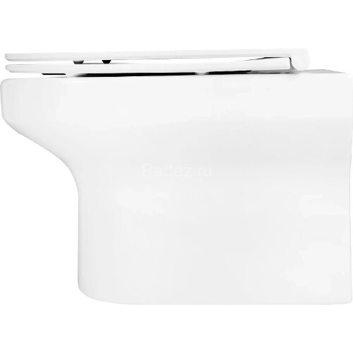 Унитаз подвесной Jacob Delafon Elite Rimless безободковый в комплекте с тонким сиденьем, креплениями