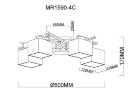 Потолочная люстра MyFar MR1590-4C