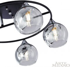 Потолочная люстра Arte Milano 322403/5 BK+CR