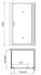 Душевой уголок Gemy Sunny Bay S28150-A85