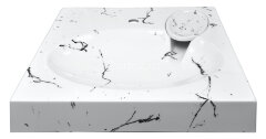 Раковина подвесная Azario Carmen 605х602х85 Белый мрамор (CS00078503)