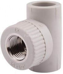 Тройник комбинированный PPR-ВР D25х3/4" Ekoplastik