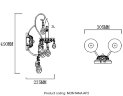 Бра Crystal Lux MONTANA AP2