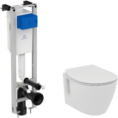 Комплект Ideal Standard Connect инсталляция + унитаз с сиденьем микролифт (W220102)