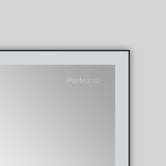 Зеркало AZARIO Fantasy 1000х700 с подсветкой, сенсорный выключатель с функцией диммера, в алюминиево