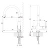 Смеситель Lemark Ursus LM7261BL для кухни с подключением к фильтру с питьевой водой