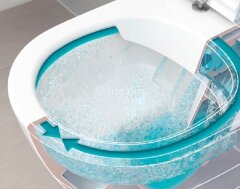 Унитаз подвесной Villeroy&Boch O.NOVO, безободковый с сиденьем микролифт (5660HR01)