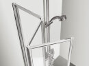 Шторка для ванны складная Azario PRESTON 110х150 цвет профиля хром (AZ-NFC6433 1100)