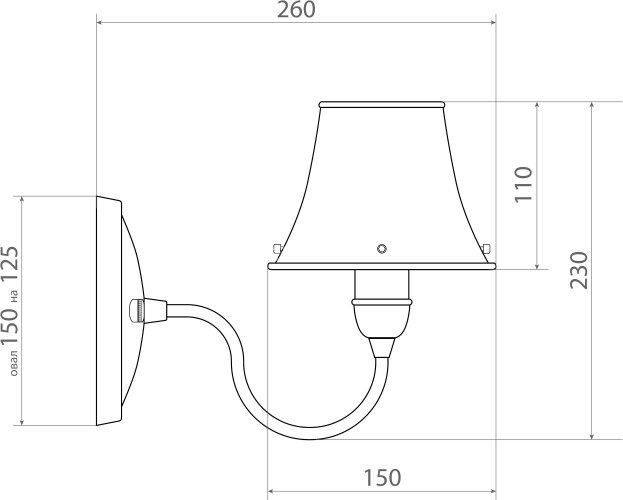 Бра Covali WL-38006
