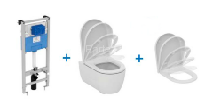 Промо-комплект BLEND CURVE 3 в 1, состоящий из подвесной унитаз, сиденье и инсталяции (M374901)