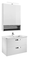 Зеркальный шкаф Roca Gap 70, 70*13*85 см, с доводчиком, белый глянец Z.RU93.0.288.6