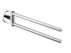 Полотенцедержатель двухрожковый Hansgrohe Logis, хром (40512000)
