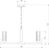Подвесная люстра Eurosvet 60133/8 серебро