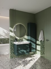 Шкаф - колонна Roca Ona 1750 подвесной, зеленый матовый (A857635513)