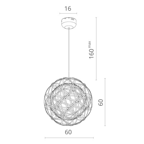 Подвесной светильник Divinare 1030/02 SP-92