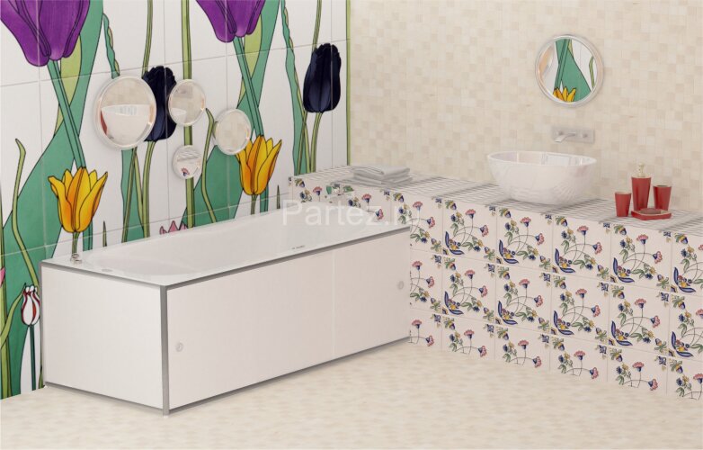 Экран для ванны Метакам ПРЕМИУМ А 1,80 алюминиевый карска, белый (CS00028394)