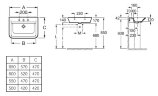 Раковина Roca GAP 650 х 470, белая (7.3274.7.300.0)