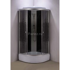 Душевая кабина Loranto 80x80x215 поддон 25 см, 4 мм прозрачное стекло с рисунком &quot;мозайка&quot; (CS-800-25ТМ/М)