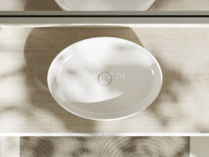 Раковина - чаша Hansgrohe Xuniva D 550x400x175 накладная, белый (60165450)