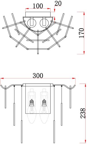 Настенный светильник Freya FR5104WL-02BS