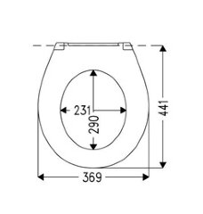 Крышка-сиденье для унитаза Haro Бермуда пластиковое крепление, белое (526304)