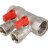 Коллектор с отсекающими кранами 1"х3х3/4"ЕК VALTEC