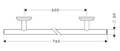 41616000 Logis Classic Полотенцедержатель