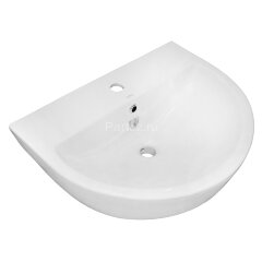 Раковина с пьедесталом Creo Ceramique RENNES 600х455х855 керамика, белый глянцевый (RE3000+RE3010)