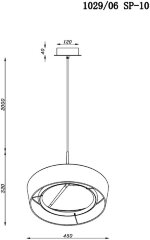 Подвесной светильник Divinare 1029/06 SP-10