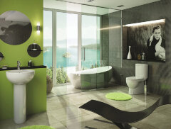 Унитаз-компакт Sanita Luxe Art напольный, с сиденьем микролифт (ARTSLCC01040622)