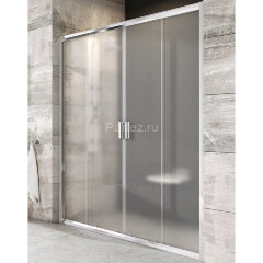 Душевая дверь Ravak раздвижная 150х190, толщина полотна 6мм универсальная, цвет профиля хром
