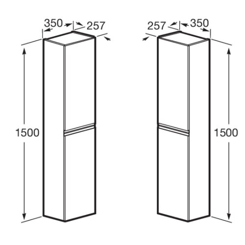 Пенал подвесной Roca Oleta белый глянец (A857650806)