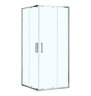 Душевое ограждение Loranto NEO 100x100x190 прозрачное закаленное стекло 5 мм, профиль серебро, без поддона (CS-21809-100)