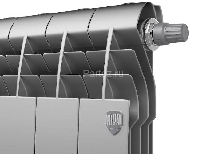 Радиатор Royal Thermo BiLiner 500 /Silver Satin VR - 12 секц.