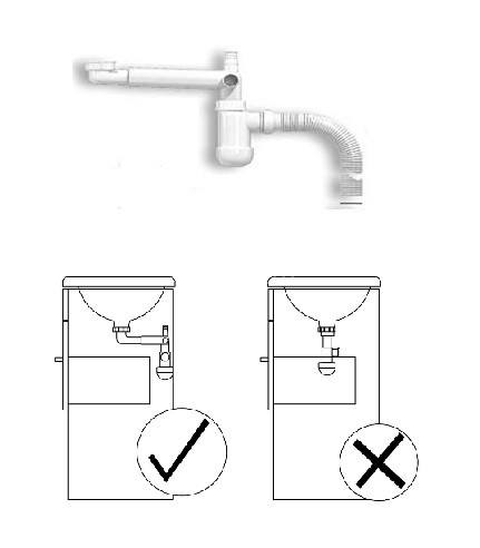 Тумба под раковину Roca Ronda 70, с компактным сифоном, ящики с доводчиками, бетон/белый (Z.RU93.0.3