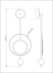 Настенный светильник Arte Lamp A2604AP-7GO