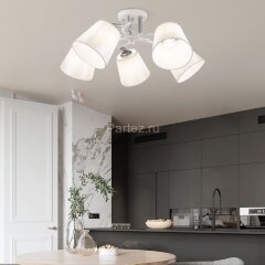Потолочная люстра Arte Milano 330806/5 WT+CR